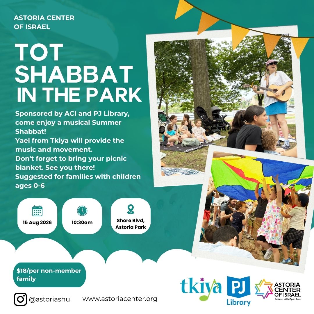 Join Us for Tot Shabbat in the Park with Tkiya